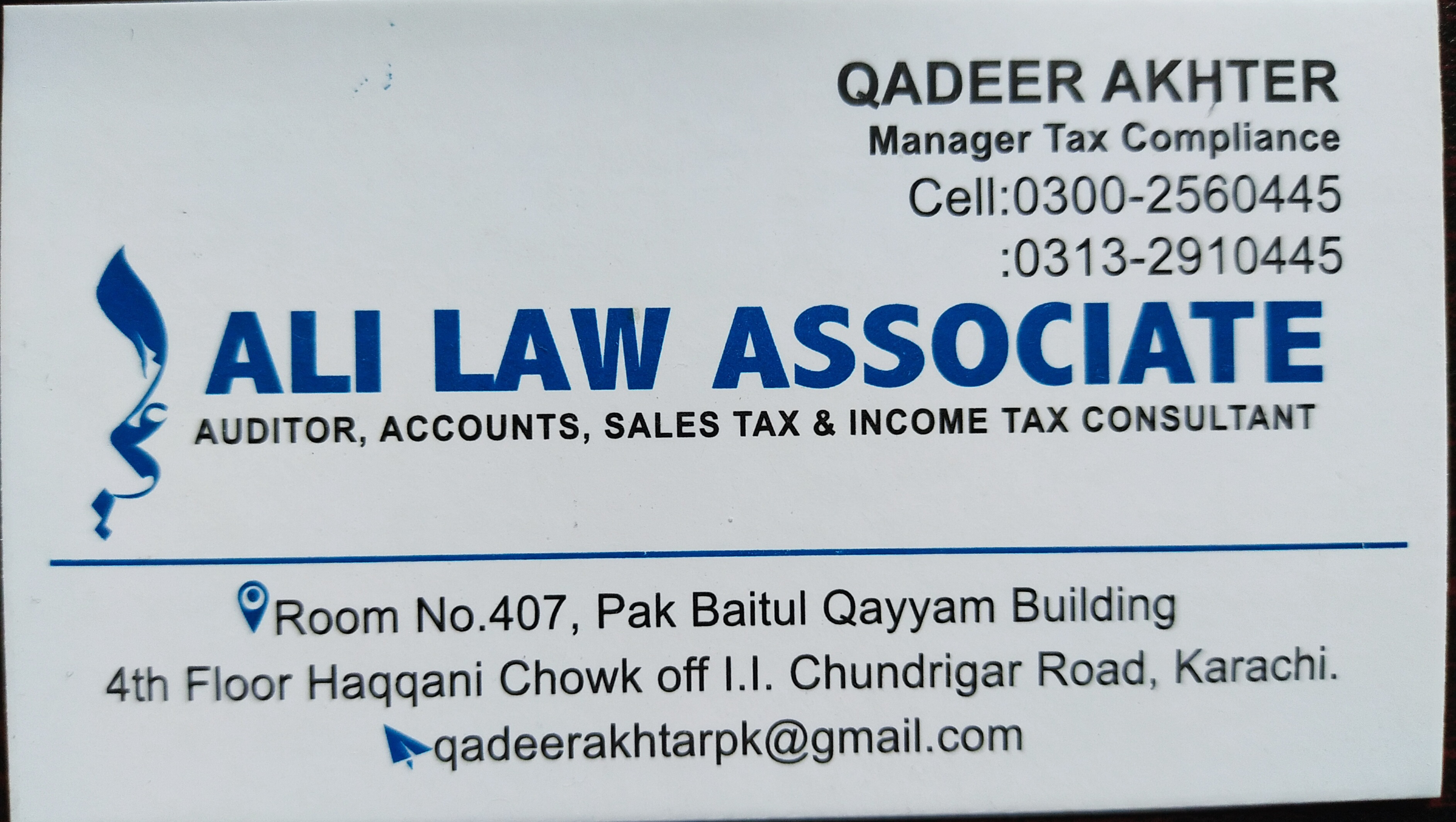 ALI LAW ASSOCIATES,